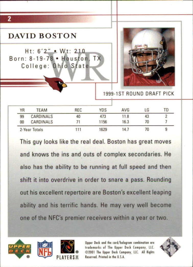 2001 Upper Deck Football "Main Set" Cards - Picture 5 of 361