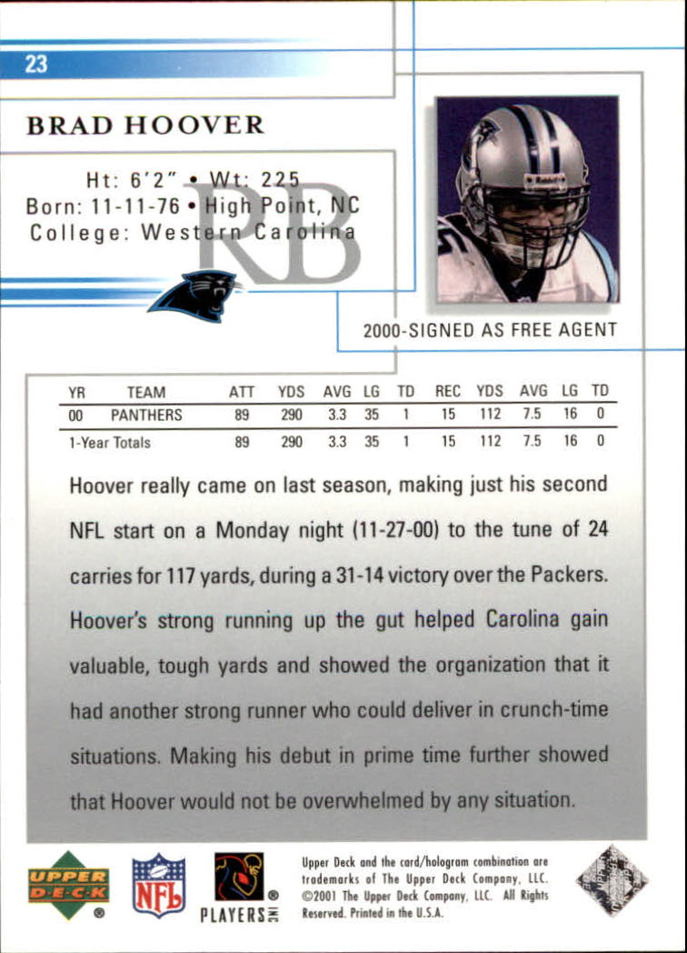 2001 Upper Deck Football "Main Set" Cards - Picture 45 of 361