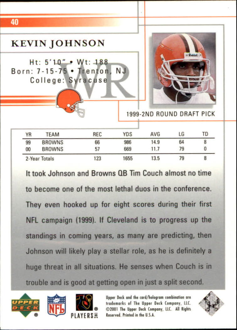 2001 Upper Deck Football "Main Set" Cards - Picture 79 of 361
