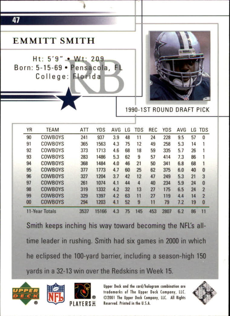 2001 Upper Deck Football "Main Set" Cards - Picture 93 of 361