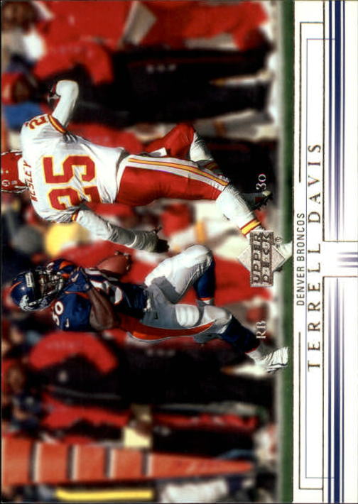 2001 Upper Deck Football "Main Set" Cards - Picture 96 of 361