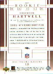 2001 Upper Deck Football "Main Set" Cards - Picture 347 of 361