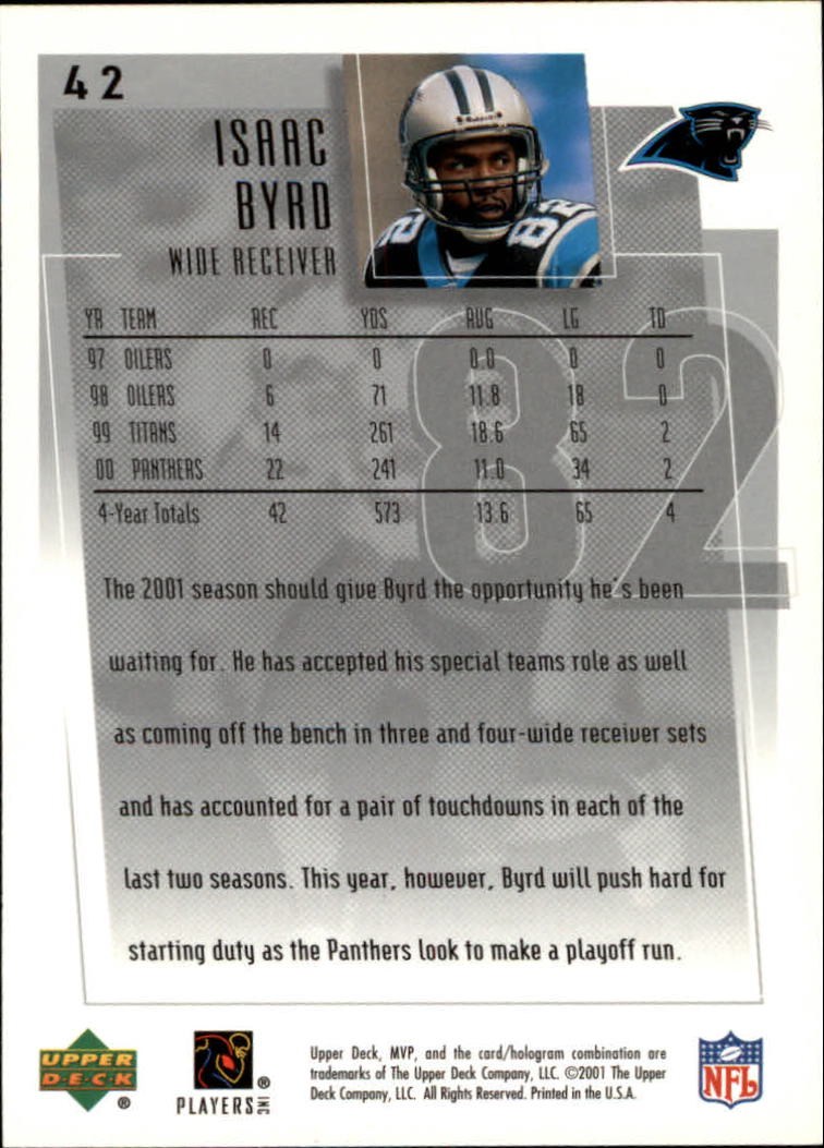 2001 MVP (Upper Deck) Football "Main Set" Cards - Picture 9 of 145