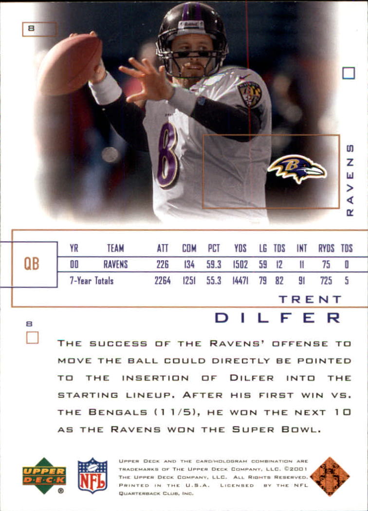 2001 Pros and Prospects (Upper Deck) Football "Main Set" Cards - Picture 5 of 67