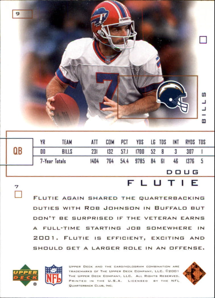 2001 Pros and Prospects (Upper Deck) Football "Main Set" Cards - Picture 7 of 67