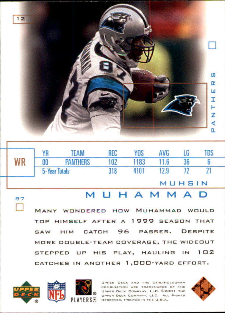 2001 Pros and Prospects (Upper Deck) Football "Main Set" Cards - Picture 9 of 67