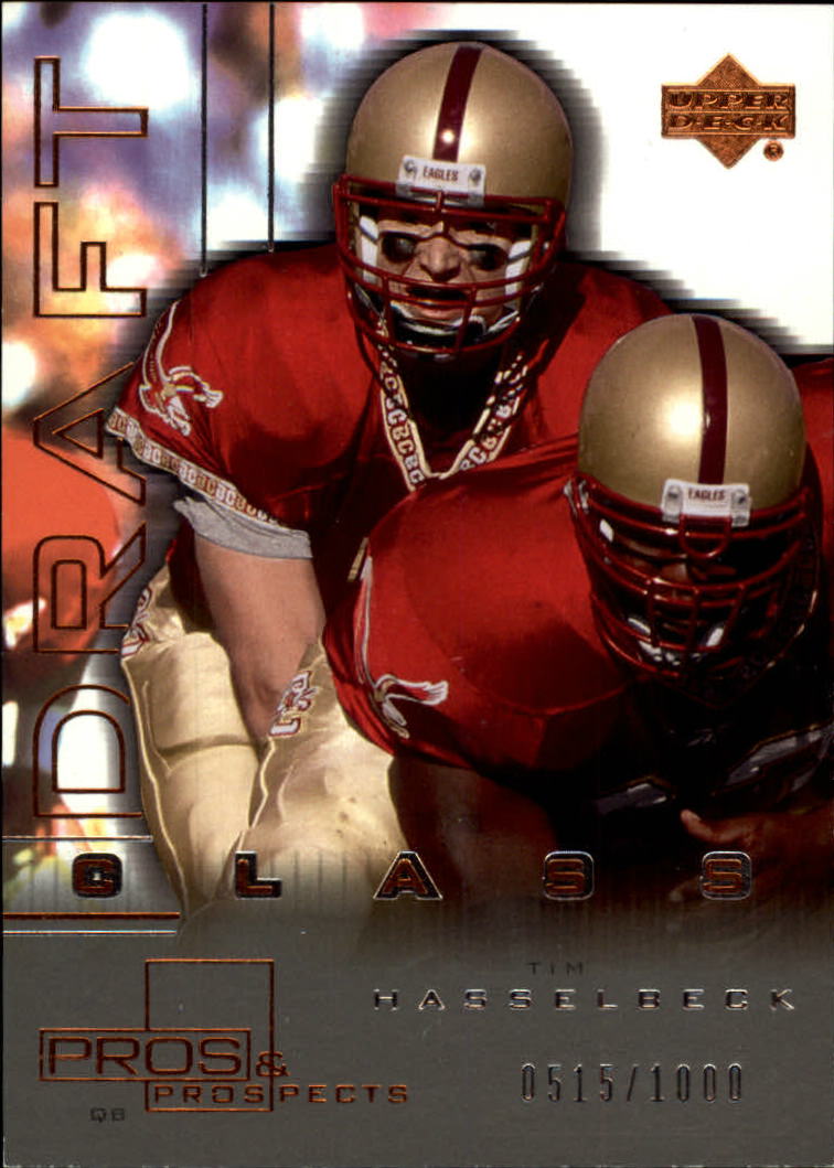 2001 Upper Deck Pros and Prospects #103 Tim Hasselbeck RC