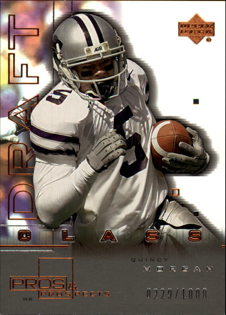 2001 Upper Deck Pros and Prospects #123 Quincy Morgan RC