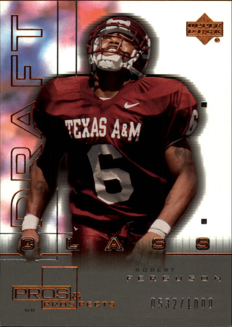 2001 Pros and Prospects (Upper Deck) Football "Main Set" Cards - Picture 66 of 67