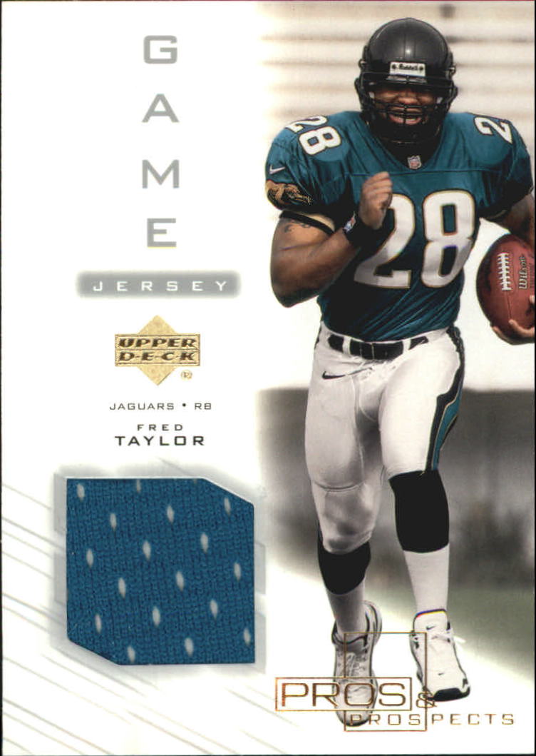2001 Upper Deck Pros and Prospects Game Jersey #FTJ Fred Taylor