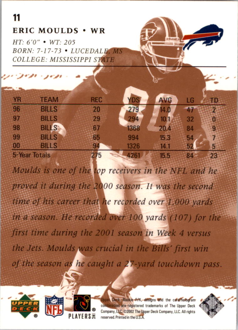 B0705- 2001 Upper Deck Rookie F/X FB Cards 1-332 -You Pick- 15+ FREE US SHIP - Picture 9 of 58