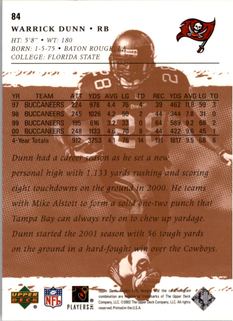 B0705- 2001 Upper Deck Rookie F/X FB Cards 1-332 -You Pick- 15+ FREE US SHIP - Picture 47 of 58