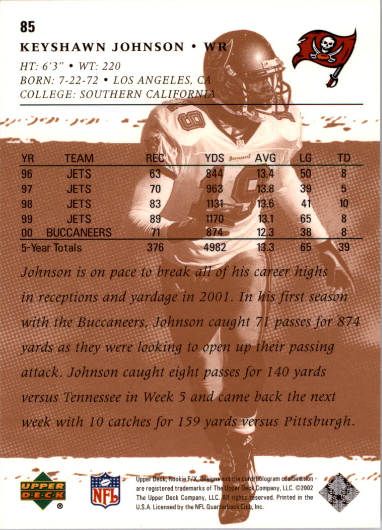 B0705- 2001 Upper Deck Rookie F/X FB Cards 1-332 -You Pick- 15+ FREE US SHIP - Picture 49 of 58