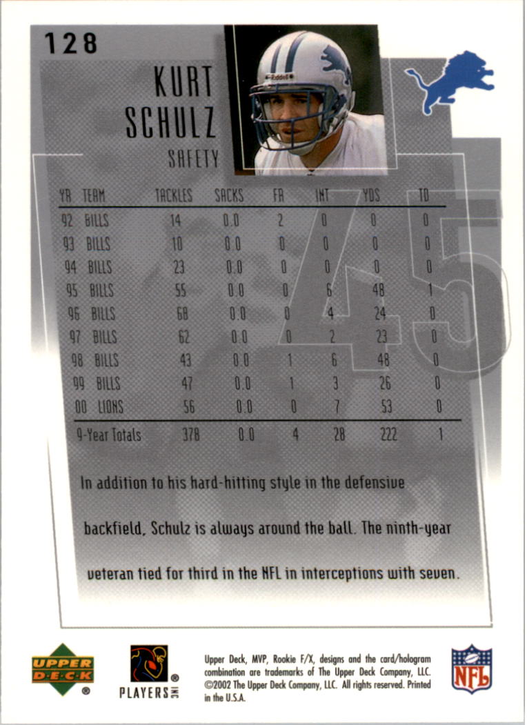 B0705- 2001 Upper Deck Rookie F/X FB Cards 1-332 -You Pick- 15+ FREE US SHIP - Picture 55 of 58