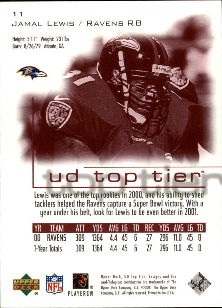 B1253- 2001 Upper Deck Top Tier FB 1-225 + Inserts -You Pick- 15+ FREE US SHIP - Picture 23 of 319