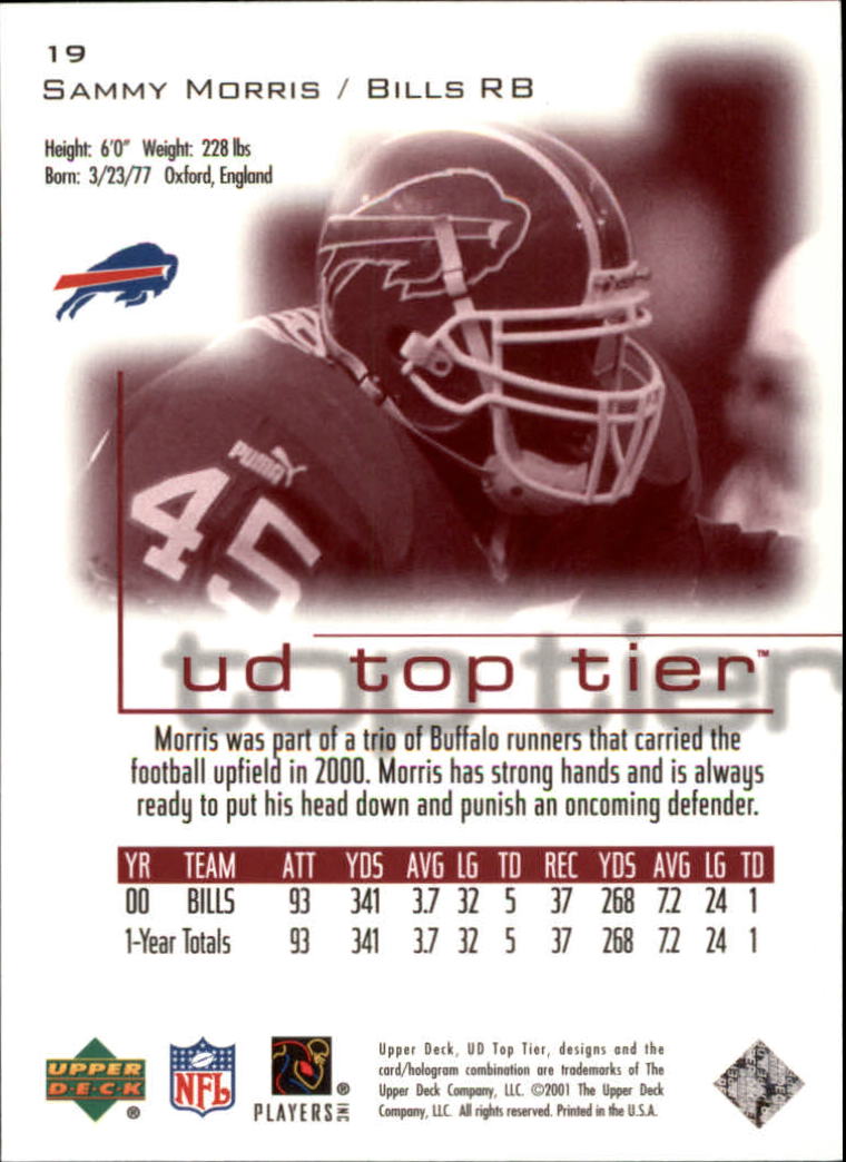 B1253- 2001 Upper Deck Top Tier FB 1-225 + Inserts -You Pick- 15+ FREE US SHIP - Picture 35 of 319