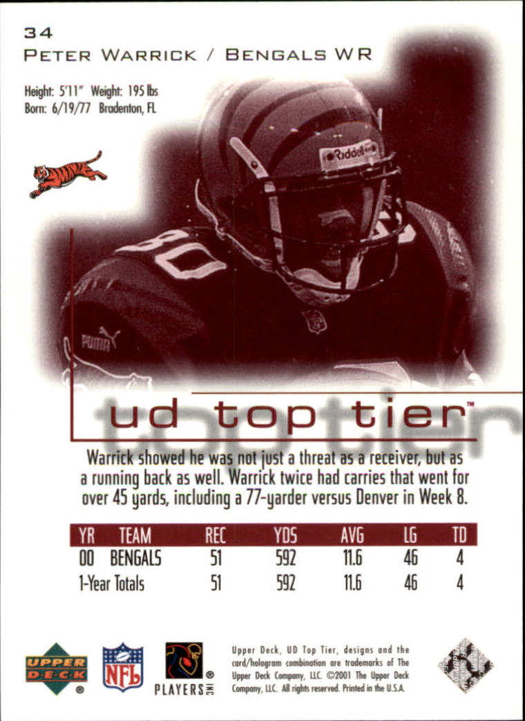 B1253- 2001 Upper Deck Top Tier FB 1-225 + Inserts -You Pick- 15+ FREE US SHIP - Picture 55 of 319