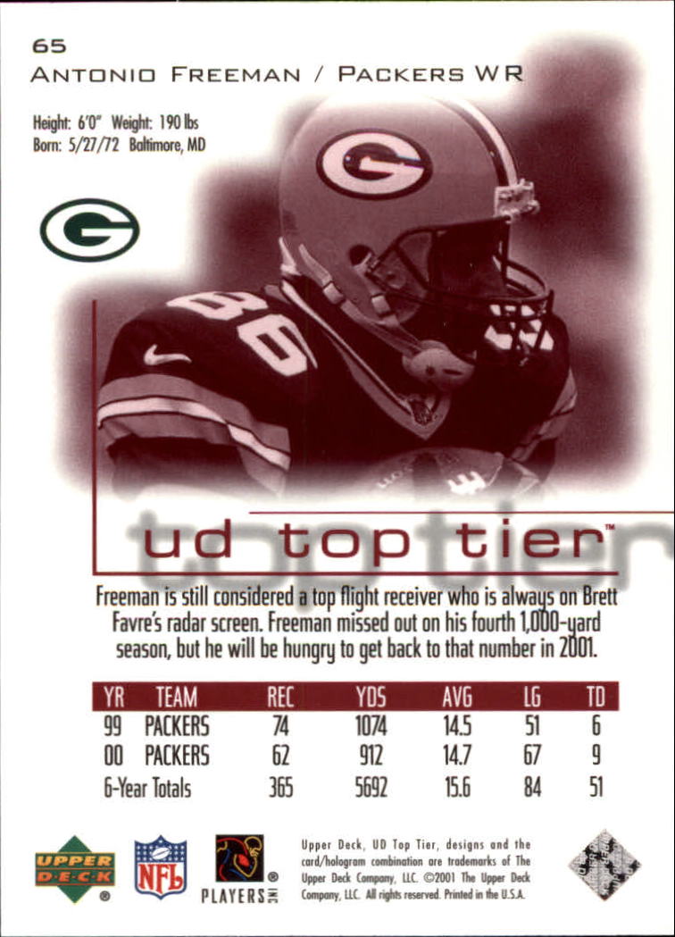 B1253- 2001 Upper Deck Top Tier FB 1-225 + Inserts -You Pick- 15+ FREE US SHIP - Picture 99 of 319