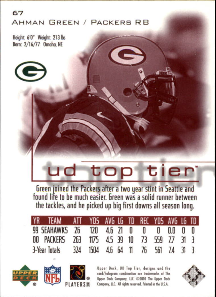 B1253- 2001 Upper Deck Top Tier FB 1-225 + Inserts -You Pick- 15+ FREE US SHIP - Picture 101 of 319