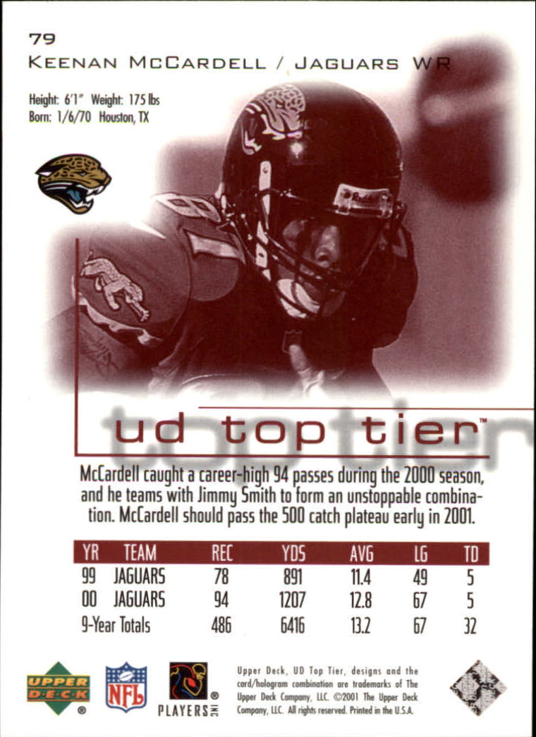 B1253- 2001 Upper Deck Top Tier FB 1-225 + Inserts -You Pick- 15+ FREE US SHIP - Picture 123 of 319