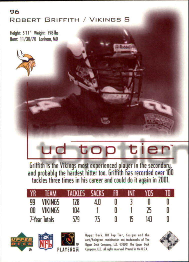 B1253- 2001 Upper Deck Top Tier FB 1-225 + Inserts -You Pick- 15+ FREE US SHIP - Picture 153 of 319