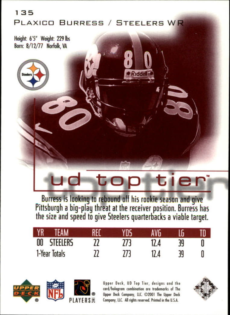 B1253- 2001 Upper Deck Top Tier FB 1-225 + Inserts -You Pick- 15+ FREE US SHIP - Picture 223 of 319