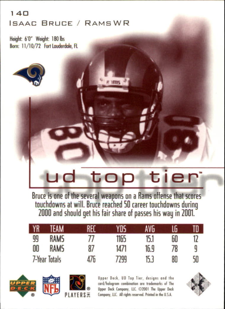 B1253- 2001 Upper Deck Top Tier FB 1-225 + Inserts -You Pick- 15+ FREE US SHIP - Picture 229 of 319