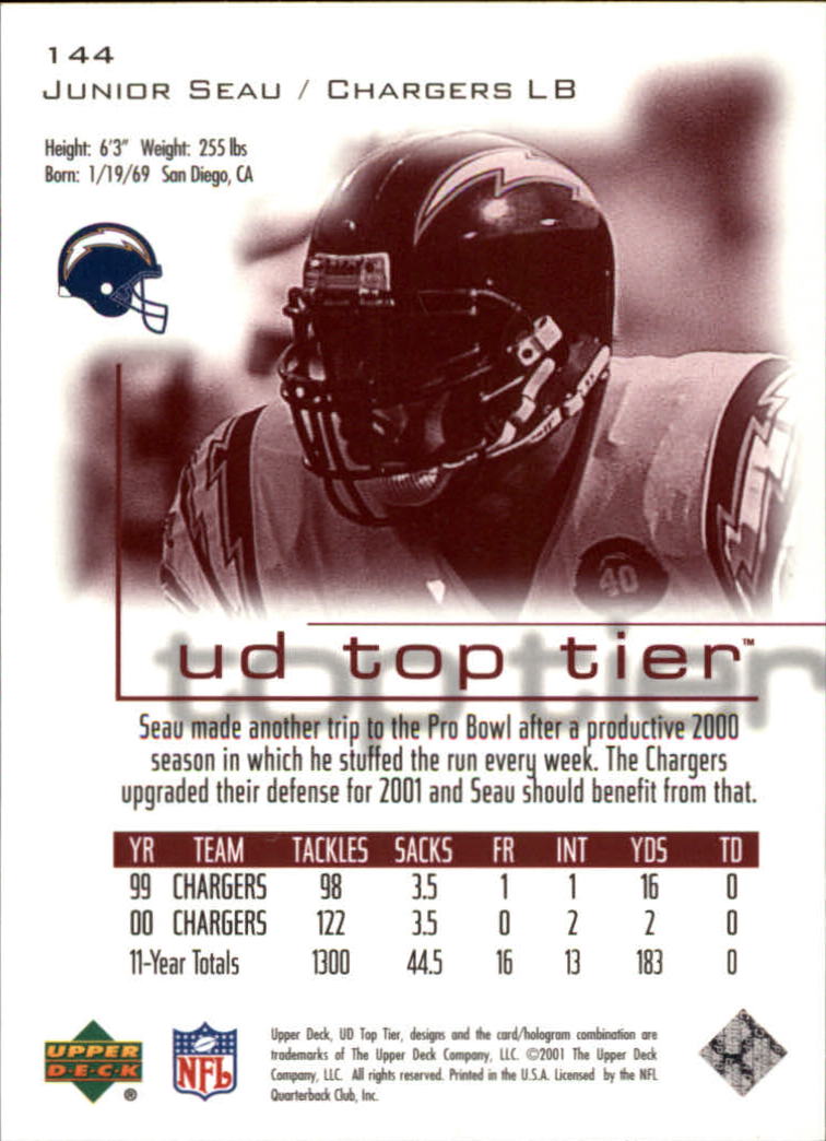 B1253- 2001 Upper Deck Top Tier FB 1-225 + Inserts -You Pick- 15+ FREE US SHIP - Picture 237 of 319