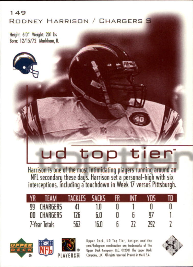 B1253- 2001 Upper Deck Top Tier FB 1-225 + Inserts -You Pick- 15+ FREE US SHIP - Picture 247 of 319
