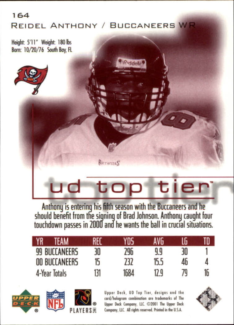 B1253- 2001 Upper Deck Top Tier FB 1-225 + Inserts -You Pick- 15+ FREE US SHIP - Picture 277 of 319