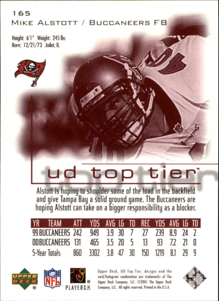 B1253- 2001 Upper Deck Top Tier FB 1-225 + Inserts -You Pick- 15+ FREE US SHIP - Picture 279 of 319