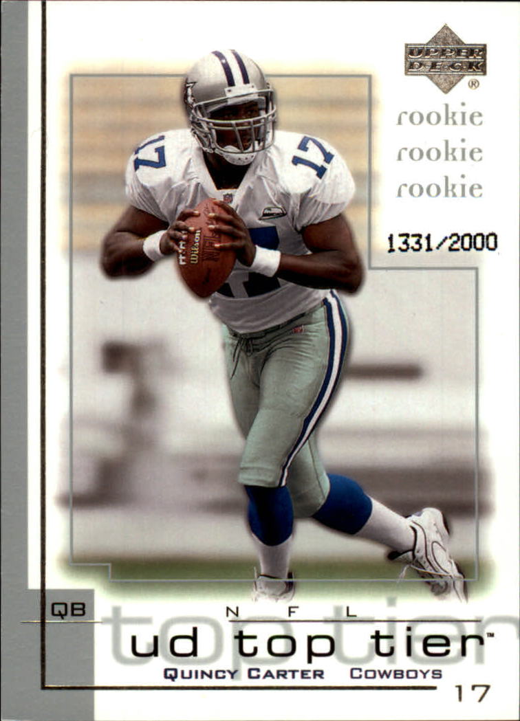 2001 Top Tier (Upper Deck) Football "Main Set" Cards - Picture 336 of 355