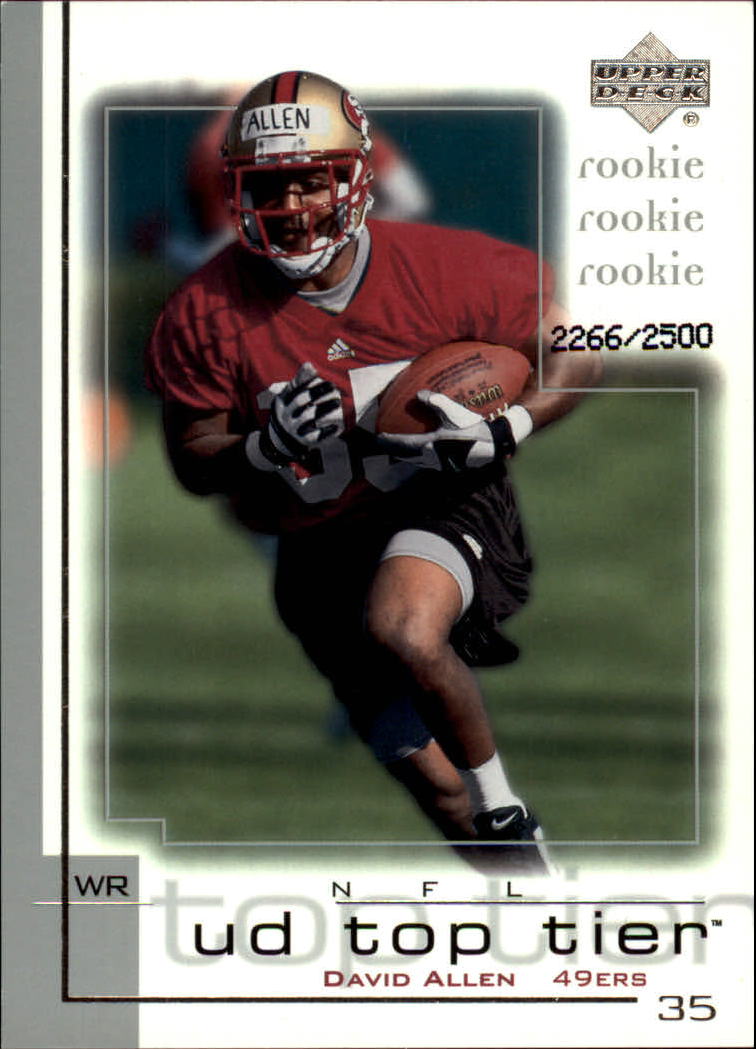 2001 Top Tier (Upper Deck) Football "Main Set" Cards - Picture 342 of 355