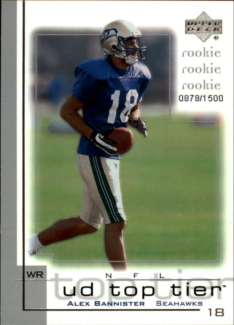 2001 Top Tier (Upper Deck) Football "Main Set" Cards - Picture 344 of 355