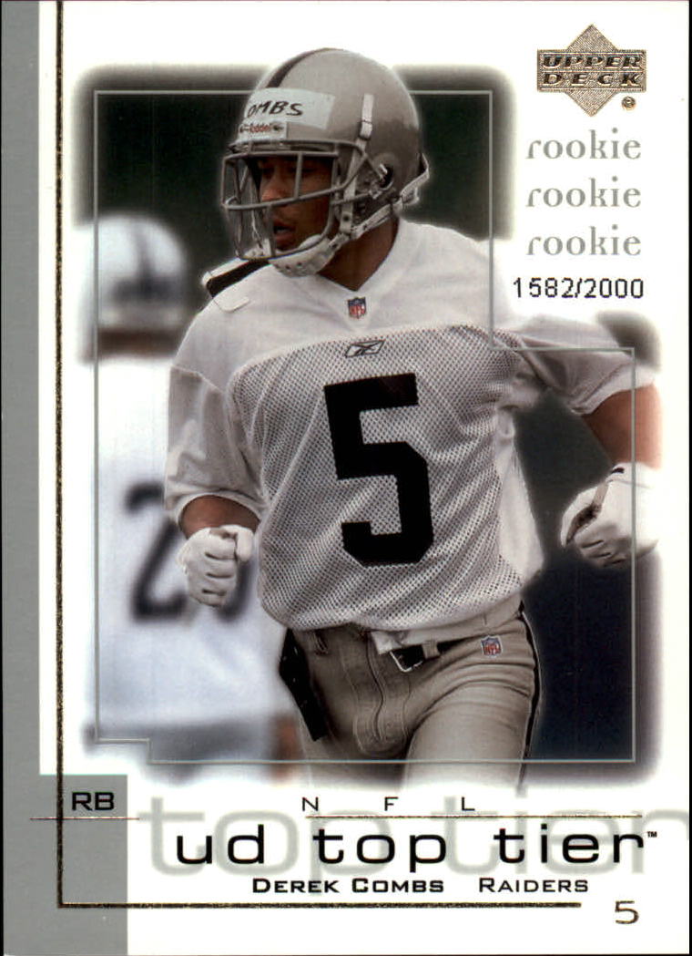 2001 Top Tier (Upper Deck) Football "Main Set" Cards - Picture 350 of 355