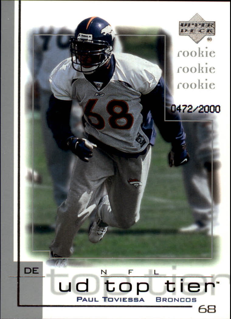 2001 Top Tier (Upper Deck) Football "Main Set" Cards - Picture 354 of 355