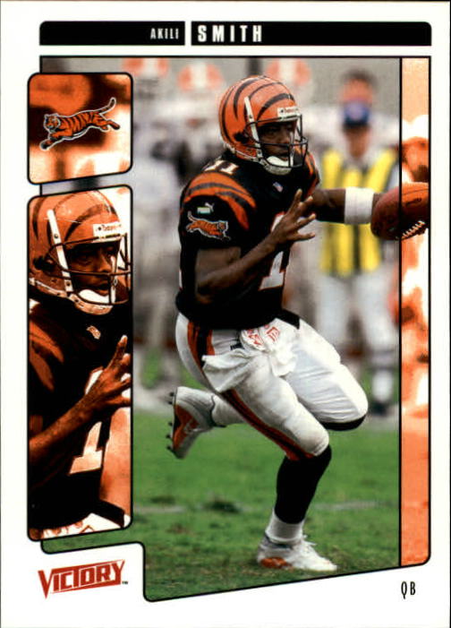 2001 Upper Deck Victory #68 Akili Smith UER/(stats line is for receivers)