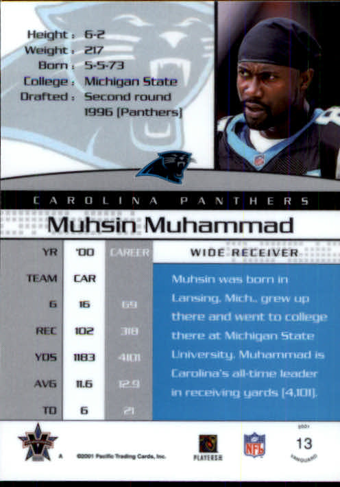 A8035- 2001 Vanguard Football Cards 1-135 +Rookies -You Pick- 15+ FREE US SHIP - Picture 55 of 141