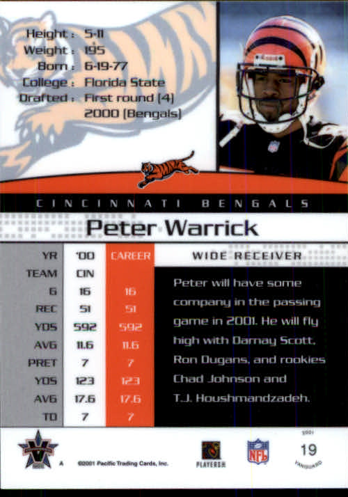 A8035- 2001 Vanguard Football Cards 1-135 +Rookies -You Pick- 15+ FREE US SHIP - Picture 61 of 141