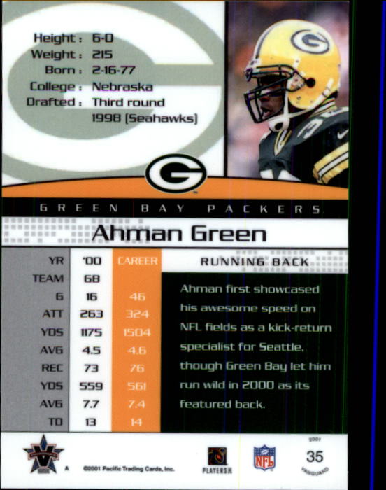 A8035- 2001 Vanguard Football Cards 1-135 +Rookies -You Pick- 15+ FREE US SHIP - Picture 97 of 141