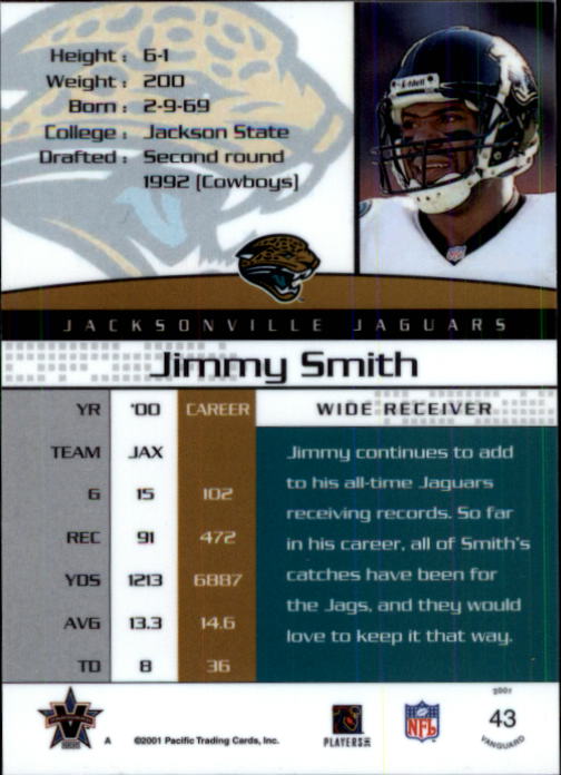 A8035- 2001 Vanguard Football Cards 1-135 +Rookies -You Pick- 15+ FREE US SHIP - Picture 109 of 141