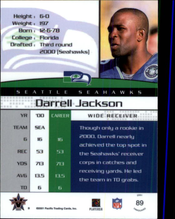 A8035- 2001 Vanguard Football Cards 1-135 +Rookies -You Pick- 15+ FREE US SHIP - Picture 9 of 141