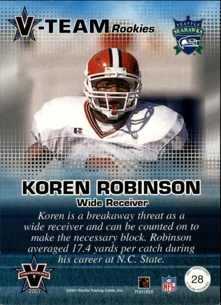 A8035- 2001 Vanguard Football Cards 1-135 +Rookies -You Pick- 15+ FREE US SHIP - Picture 128 of 141