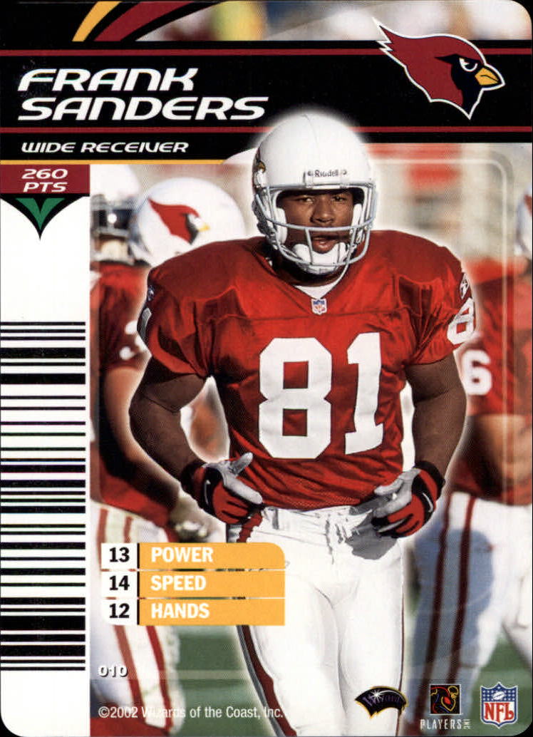 2002 NFL Showdown #10 Frank Sanders back image