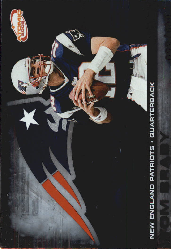 2002 Atomic Non Die Cut #56 Tom Brady - 254/600 - NM-MT