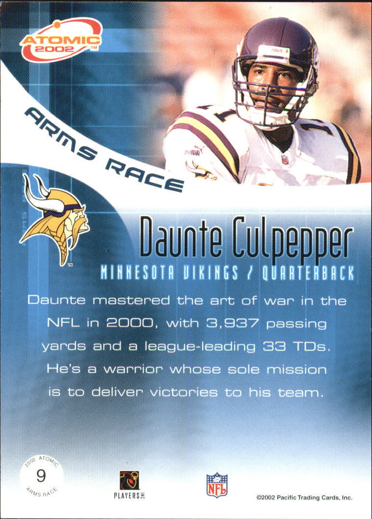 2002 Atomic (Pacific) Football "Insert" Cards - Picture 7 of 39