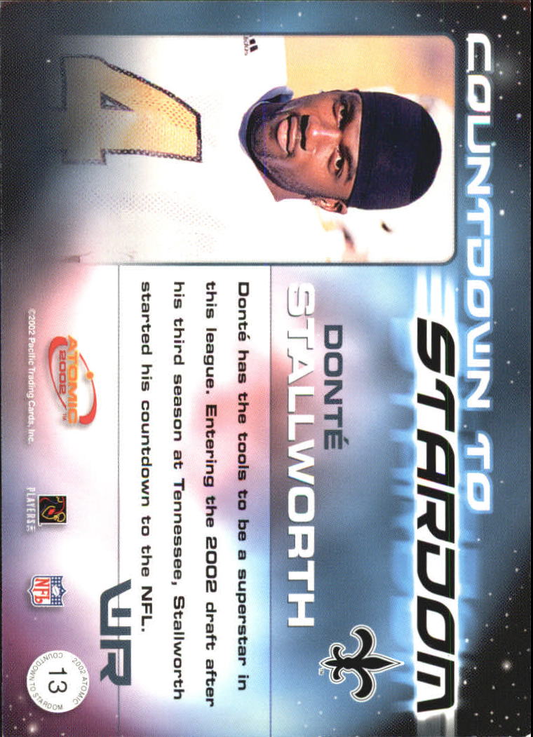 2002 Atomic (Pacific) Football "Insert" Cards - Picture 23 of 39