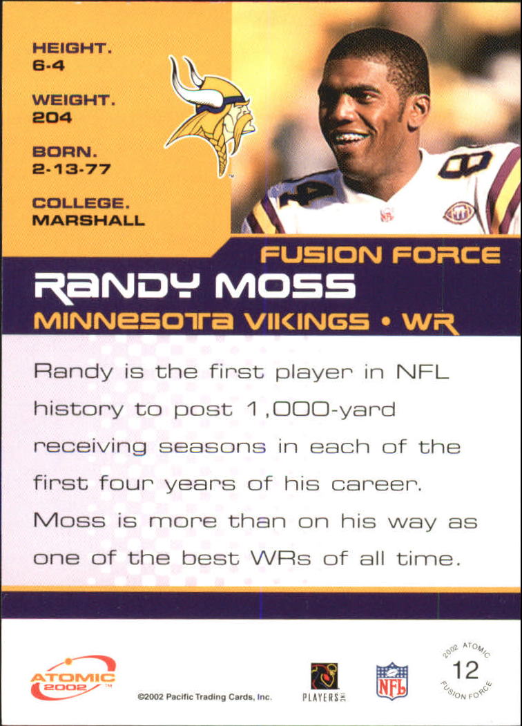 2002 Atomic (Pacific) Football "Insert" Cards - Picture 35 of 39