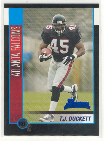 2002 Bowman #141 T.J. Duckett RC