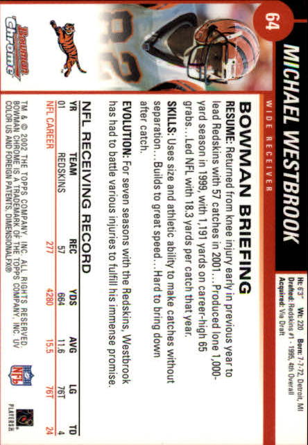 A8594- 2002 Bowman Chrome FB Cards 1-275 +Inserts -You Pick- 15+ FREE US SHIP - Picture 97 of 391